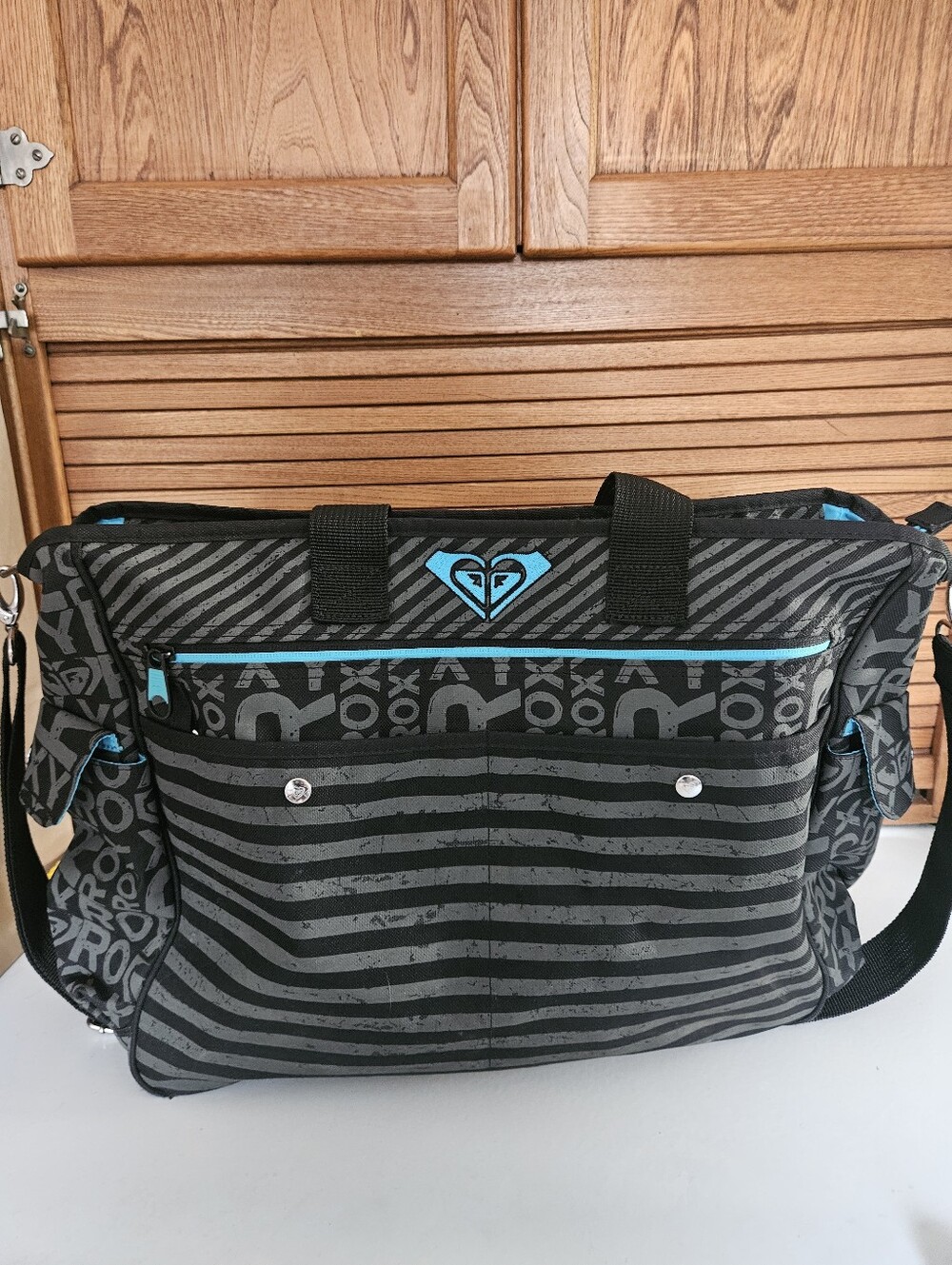 VTG Y2K Roxy Over Night Diaper Book Weekender Bag